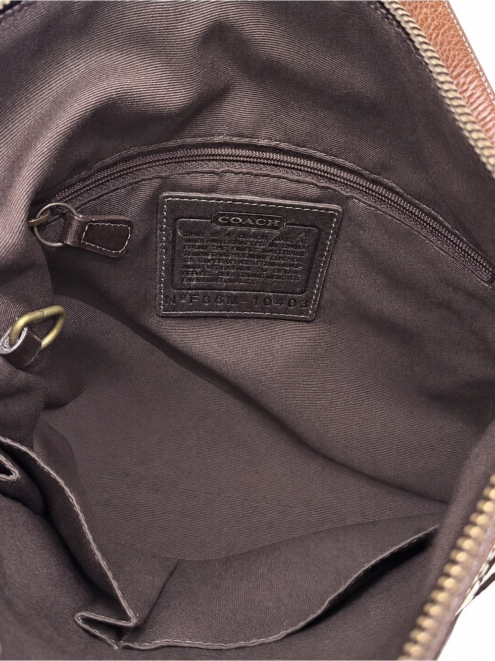 Vintage Coach Signature Crossbody Bag | Brown Jacquard Canvas & Leather Trim - Picture 3 of 16